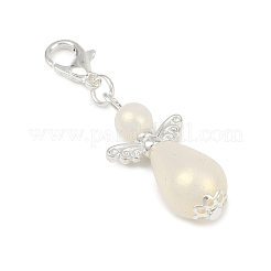 Ангел абс пластик имитация жемчуга кулон украшения&nbsp;HJEW-JM03422