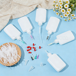 400 compte-gouttes de colle adhésive en plastique&nbsp;AJEW-OC0016-22