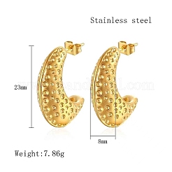 Boucles d'oreilles à tige en acier inoxydable 304&nbsp;OQ6832-02