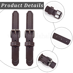 10 Set Knöpfe aus Kunstleder und Metalllegierung zur Taschenherstellung&nbsp;FIND-GF0009-64C