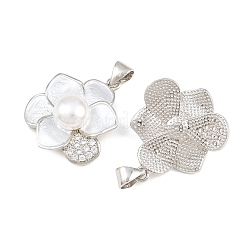 Pendentifs en laiton zircon cubique transparent&nbsp;KK-CBA6A75-53C-P