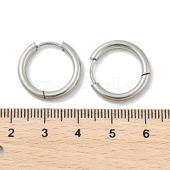 Orecchini a cerchio huggie in acciaio inossidabile 201 resistenti all'ossidazione&nbsp;LS-STAS-F149-33P-B