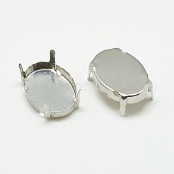 Некорневая нержавеющая сталь 201 с креплениями для пришивания зубцов STAS-T032-03-13x18mm