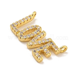 Стойка покрытие латунь микропаве прозрачный кубический цирконий слова подвески&nbsp;KK-C074-16G