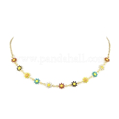 Комплекты латунных ожерелий для женщин NJEW-JN04805