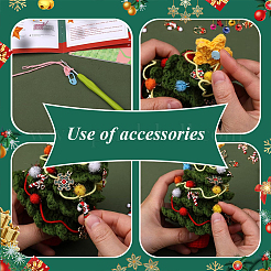 1 kit d'outils de tricot de Noël à faire soi-même&nbsp;DIY-SC0026-49A