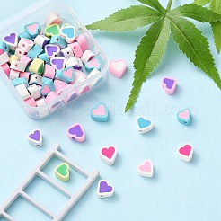 65шт бусины из полимерной глины ручной работы CLAY-YW0001-70