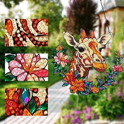 Kits de peinture au diamant girafe&nbsp;PW-WGA08F4-01