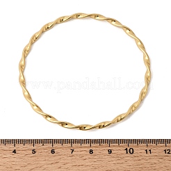 Браслеты из витой веревки из нержавеющей стали 304 для женщин&nbsp;BJEW-D408-07G