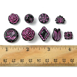 9 стиль непрозрачных акриловых бусин OACR-FS0001-51