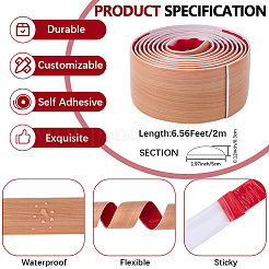 Самоклеящиеся плоские переходные планки для напольных дверей из ПВХ DIY-WH20031-052G