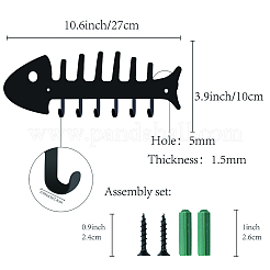 Железные настенные крючки вешалки AJEW-WH0156-010
