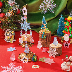 Kits de accesorios para colgantes y eslabones acrílicos navideños DIY&nbsp;DIY-TA0011-24