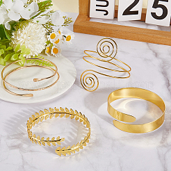 4 шт. 4 стиля манжеты на верхнюю часть руки&nbsp;AJEW-GF0010-91