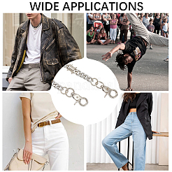 1 шт. цепочка из сплава витая для брюк&nbsp;AJEW-CP0009-36