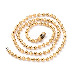 Ожерелья из шариковой цепи из нержавеющей стали 304 NJEW-I245-04B-G