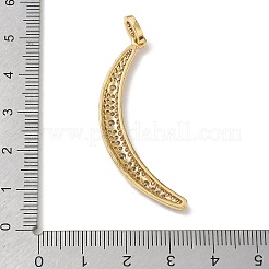 Pendentifs en laiton zircon cubique transparent&nbsp;CU-CBAC53C-03G