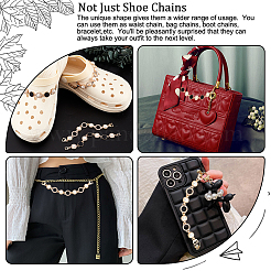 Ahademaker 4 шт. 2 стильные декоративные цепочки для обуви из сплава FIND-GA0002-41