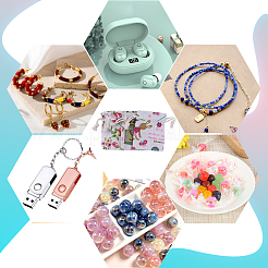 4 стиль мешковины с цветочным принтом ABAG-BBC0001-03A