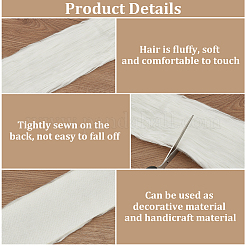 Верх из полиэстера для украшений своими руками из полосок из искусственной шерсти FIND-WH0170-32C