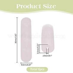 6 шт. подвески-коннекторы из натурального розового кварца G-AR0006-27B