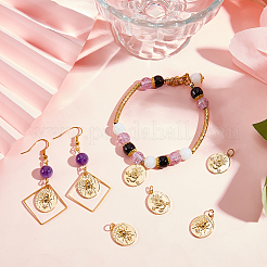 10 шт. 2 подвески из латуни с покрытием из кубического циркония KK-BBC0004-60