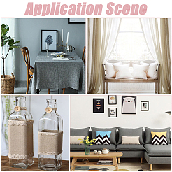 Прямоугольная хлопчатобумажная льняная ткань&nbsp;DIY-WH20001-58A