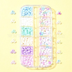 480шт 12 цвета 6/0 стеклянные бусины SEED-FS0001-27