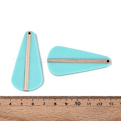 Кулоны из непрозрачной смолы и дерева RESI-T057-46A