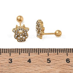 Boucles d'oreilles en acier inoxydable 304&nbsp;SA-CBA1F7E-01G-02