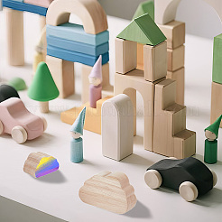 1 комплект деревянных декораций для витрины WOOD-OC0004-03