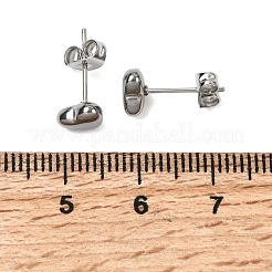 Серьги-гвоздики из нержавеющей стали 304 для женщин&nbsp;EJEW-G459-01C-P