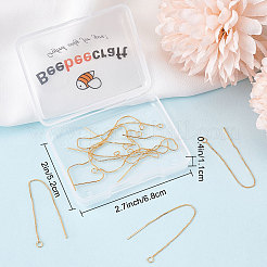 10 шт. латунная фурнитура для сережек-гвоздиков с петлей KK-BBC0004-07