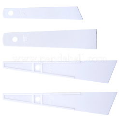 12 grattoir à colle en plastique PP&nbsp;AJEW-CN0006-46B