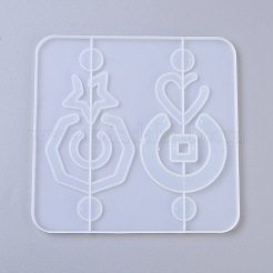 Серьги подвеска силиконовые Молды&nbsp;DIY-L023-30