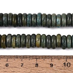 天然寿山翡翠ビーズ連売り  ディスク  ヒシビーズ  9.5~10x2~4mm  穴：0.9~1.2mm  約102~112個/連  14.76~15.16インチ（37.5~38.5cm）&nbsp;G-Q616-08A-01