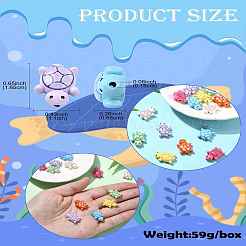 14 шт. 7-цветные бусины из сплава&nbsp;FIND-CJ0003-39