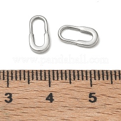304ステンレススチールチャーム  ピンバッジ  ステンレス鋼色  10x5x1.5mm  穴：2.8x7.6mm&nbsp;SA-CBA1CA2-05P