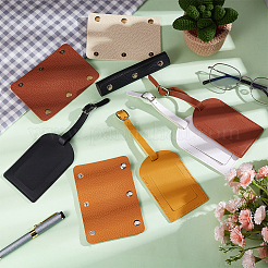 4 étiquette de bagage en cuir PU 4 couleurs&nbsp;AJEW-PH0018-19