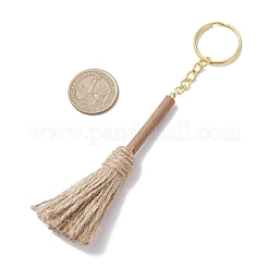 Брелки из дерева и джутового шнура&nbsp;KEYC-JKC01313