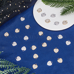 40шт 2 цвета подвески из сплава со стразами FIND-FH0008-95