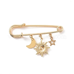 Broche de seguridad con dijes de estrella&nbsp;JEWB-BR00080