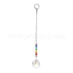 Чакра круглый шар хрустальный ловец солнца подвески с маятником PALLOY-JF00461-02
