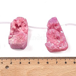Galvani natürliche druzy Achat Perlen Stränge&nbsp;G-N0259-04