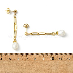 Ohrstecker mit Büroklammer-Motiv aus Edelstahl 304 für Damen&nbsp;EJEW-JE07186