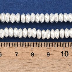 Fili di perline di ematite sintetica non magnetica elettrolitica&nbsp;G-U003-12B