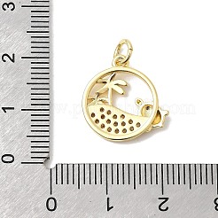 Латунные микро проложить кубического циркония подвески&nbsp;LS-KK-P343-01A-G