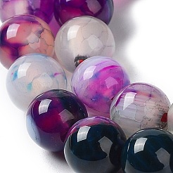 Натуральные полосатые агатовые / полосатые агатовые нити G-K155-A-6mm-10