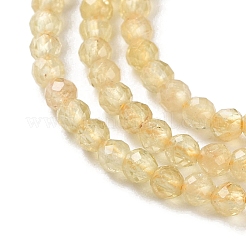 Fili di perle di apatite giallo naturale&nbsp;G-N342-20A-01