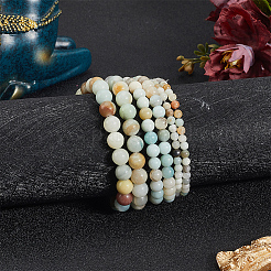 3 нити 3 стиля натуральные цветочные бусины из амазонита нити G-PA0001-43